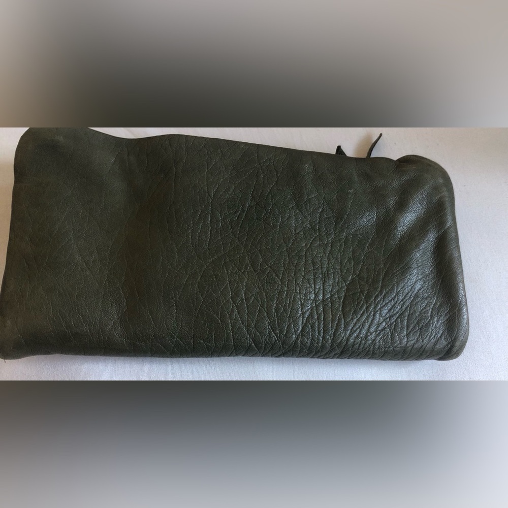 Junior Drake Gray Zip-Around Leather Checkbook ID Credit Card Wallet